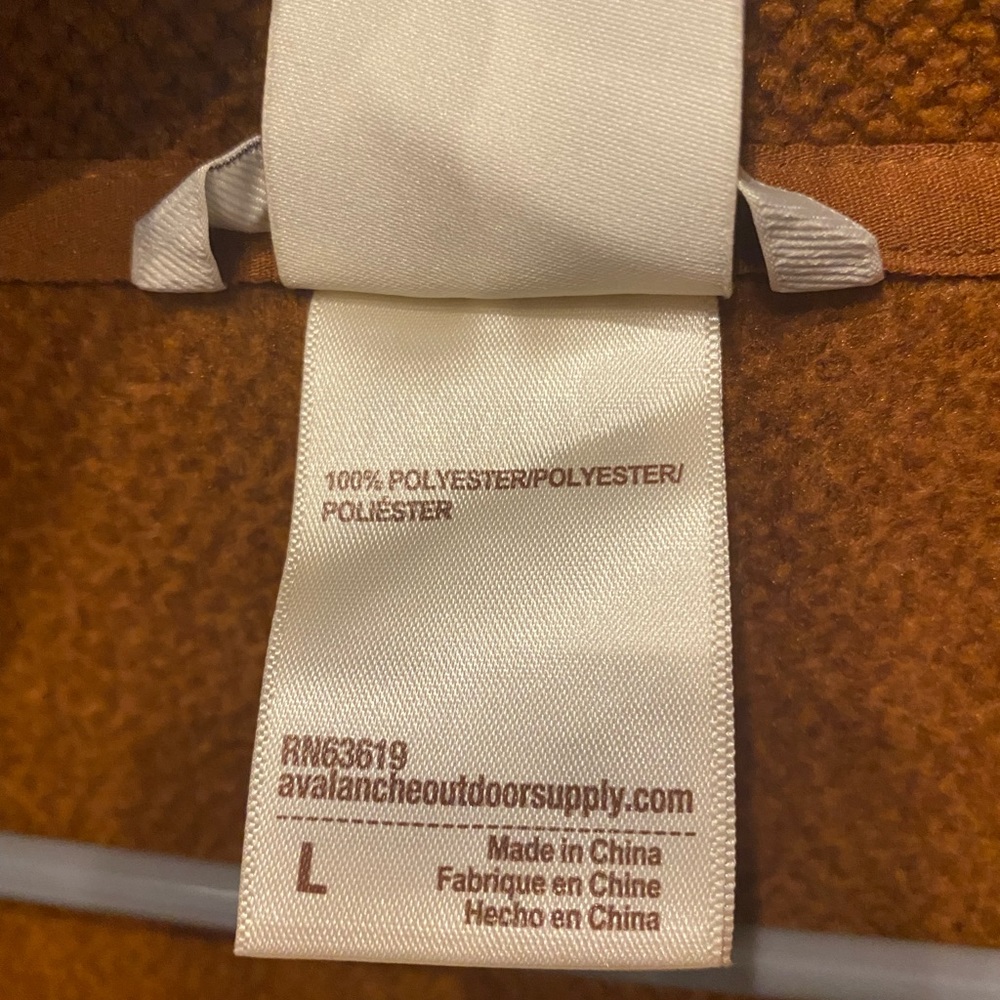 AVALANCHE brand. Worn maybe 2 times. Burnt orange color and thick material
